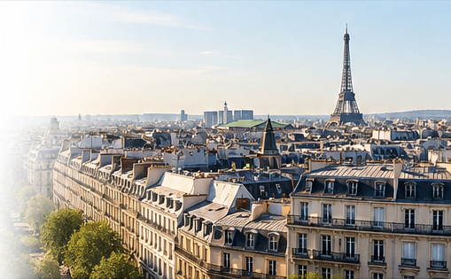 Toits de Paris et tour Eiffel